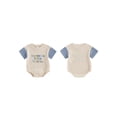 thumbnail image 2 of BemeyourBBs Baby Mama's Bestie Outfit Baby Girl Boy Summer Clothes Waffled Bubble Romper 0 3 6 12 18 Montsh Cute Letter Embroidery Short Sleeve Crew Neck Bodysuit Jumpsuit Playsuit, 2 of 9