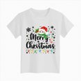 thumbnail image 5 of sdbrld Girls Christmas Shirt Kids Graphic T-Shirt Funny Xmas Holiday Tee Tops Fall White Sizes 1-2 Years, 5 of 6
