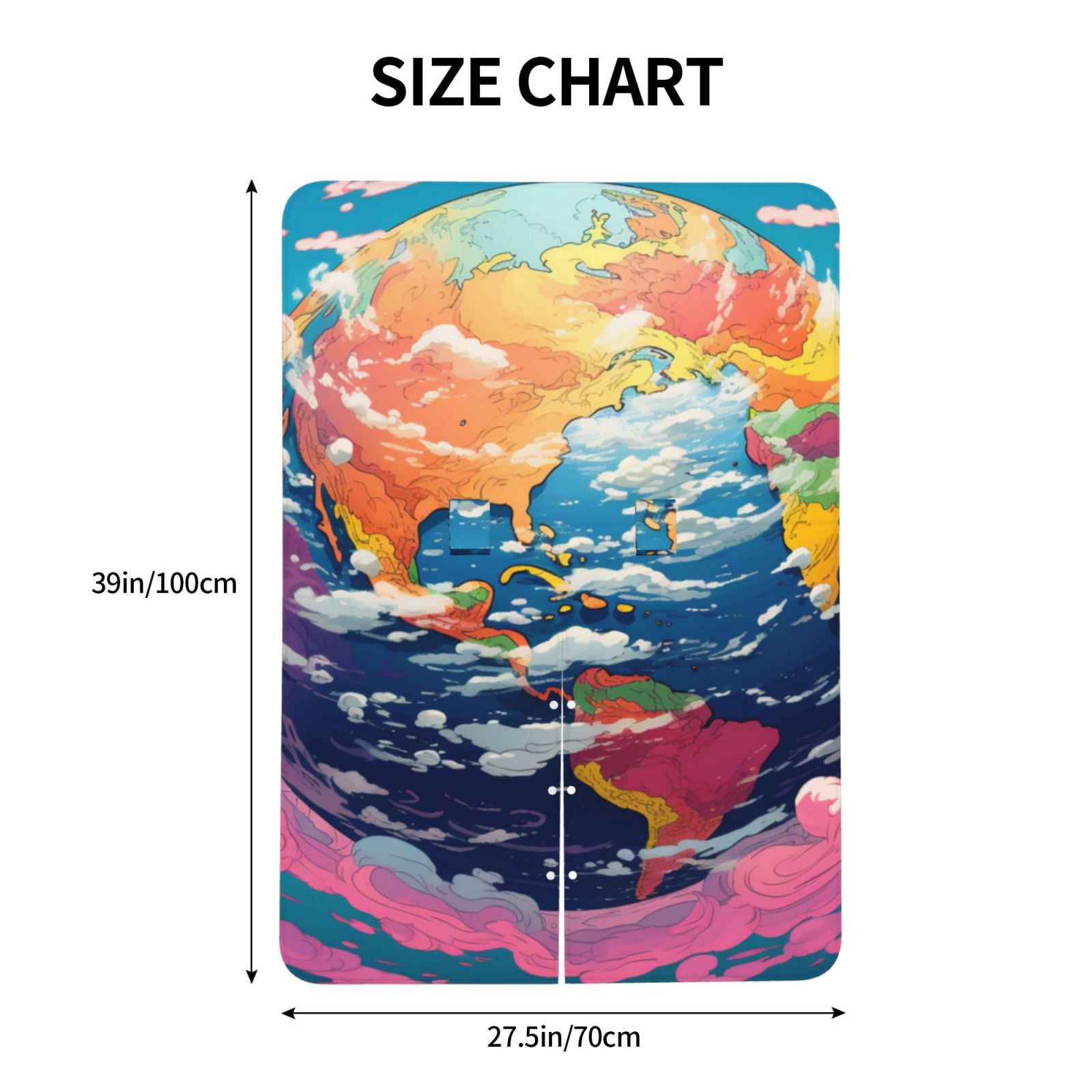 Car Seat Cover Baby - Colorful Whimsical Earth Breathable Infant Car Seat Cover for Baby Carseat, Lightweight Comfort Baby Essentials Must Haves Newborn Stuff for Girl Boy