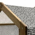 thumbnail image 5 of Geometric Pet House, Diagonal Rounded Circles Pattern Wavy Random Lines Motif Monochrome Modern, Outdoor & Indoor Portable Dog Kennel with Pillow and Cover, 5 Sizes, Black Off White, by Ambesonne, 5 of 5