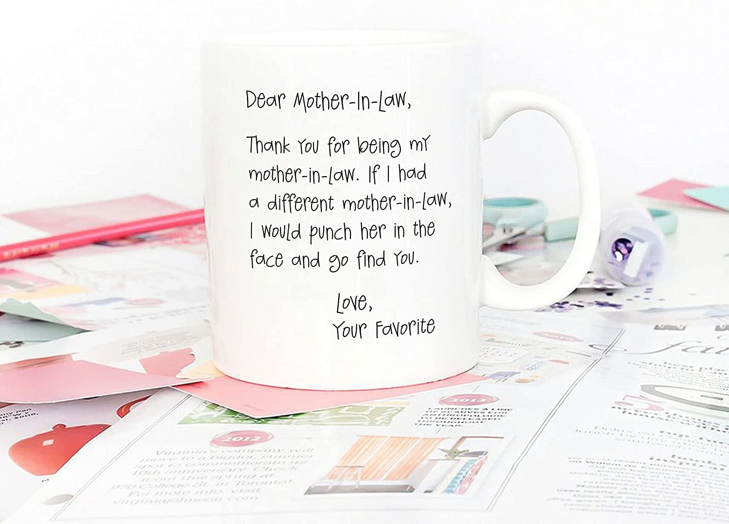 Gifts for Mother in Law - Modwnfy Dear Mother in Law Coffee Mugs, Mothers  Day Gifts, Christmas Gifts, Birthday Gifts, Mother in Law Mugs Gifts, White  11 fl oz Coffee Mugs Ceramic