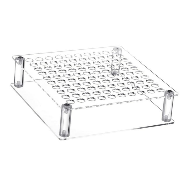 Soporte de exhibición para bolígrafos de acrílico, organizador para escritorio, 100 ranuras para pinceles de maquillaje, uñas y cosméticos, para uso
