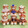 Adorable Collectible Bear Plush Toy Set Mini Stuffed Animal Dolls with ...