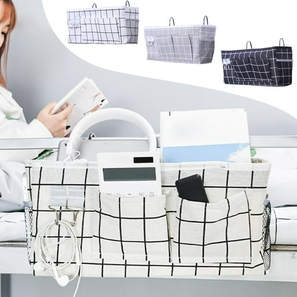 Cesta Colgante de Pared de Gran Capacidad: Organizador de Ropa de Cama Perchero de MesillaNegro MNFD