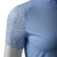 thumbnail image 6 of Women's Polo Shirt Short Sleeve with Chic Lace, 6 of 7