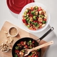 thumbnail image 3 of Rubbermaid TakeAlongs 5.0-Cup Round Food Storage Containers, Ruby Red, 3 pack, 3 of 6