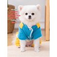 thumbnail image 5 of 1pc Adorable Snowman Printed Spliced Four-Legged Dog Jumpsuit For Pet, Autumn And Winter, Outdoor, 5 of 5