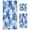 Watercolor Blue Flowers, variant on 3 Piece Bath Towels Set Bath Towel, Hand Towel and Face Towel for Bathroom, Gym, Hotel Scattered Birds and Flowers
