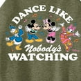 thumbnail image 3 of Disney - Mickey & Friends - Donald Duck, Minnie, Mickey, & Daisy - Dance Like Nobody's Watching - Juniors High Neck Tank Top, 3 of 5