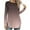 Brown, variant on Women Sweatshirt Round Neck Cotton Long Sleeved Gradient Color T-shirt Tunic Tops Fall Winter Casual Loose Pullover Tees Comfortable Elegant Fashion Sweatshirts Size S-XXL