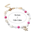 thumbnail image 3 of Pulsera bohemia de conchas y cuentas de estrella de mar, accesorio de verano para la playa con materiales naturales, joyería para la playa, 3 of 5