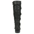 thumbnail image 4 of Journee Womens Carly Stacked Heel Riding Boots, 4 of 10