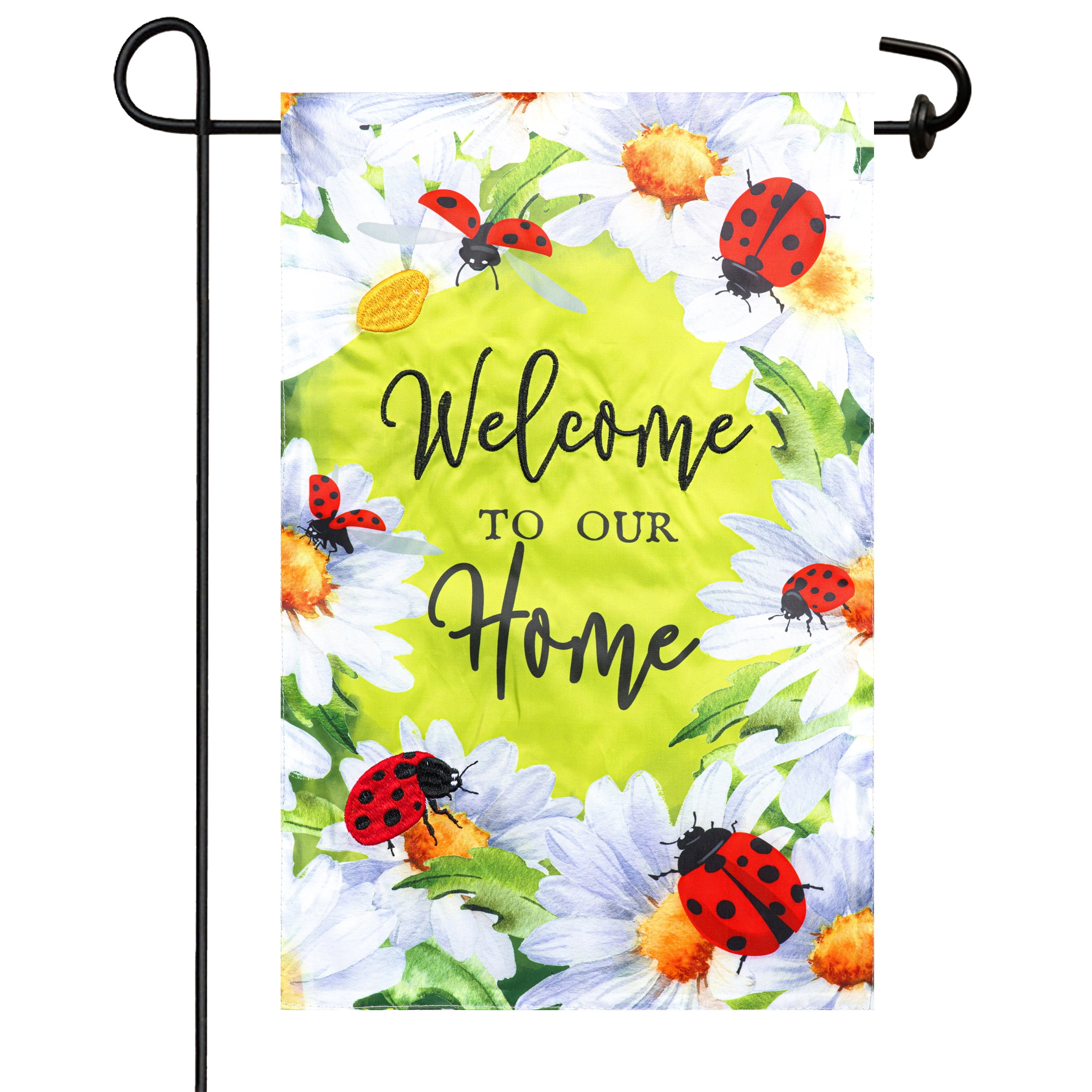 Meadow Creek 11.5" x 18" Spring Ladybug Outdoor Yard Flag
