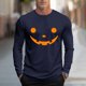 thumbnail image 1 of Blusas y camisas de manga larga y cuello redondo para hombre, moda informal, estampado, deportivas, de manga larga y cuello redondo, blusas, camisas, blusas para hombre, poliéster, 1 of 5
