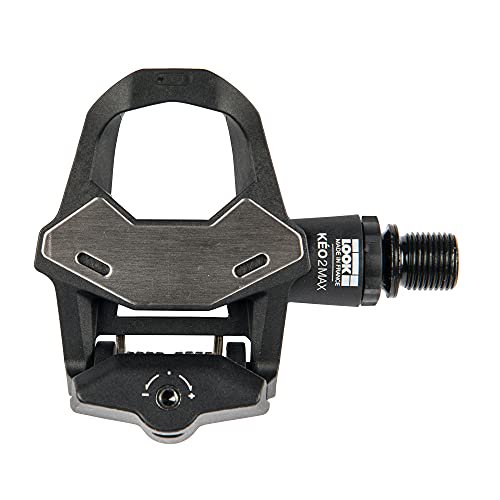 Look Cycle - Pédales de Vélo KEO 2 Max - Grande Zone de Contact 500 Mmâ2 - Transfert de Puissance Complet - Pédales Ultra Légères, Corps Normal - Tension Réglable Noir