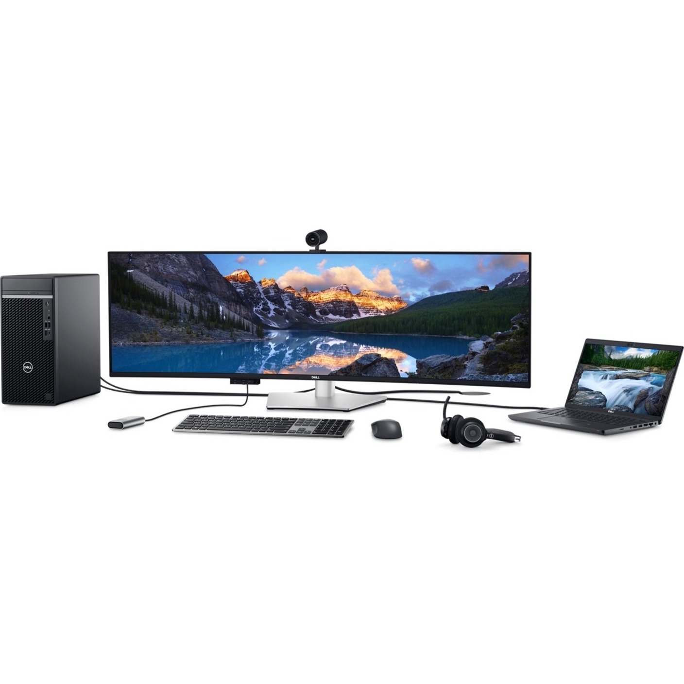 Dell UltraSharp U4924DW 49" Dual Quad HD (DQHD) Curved Screen Edge WLED LCD Monitor - 32:9