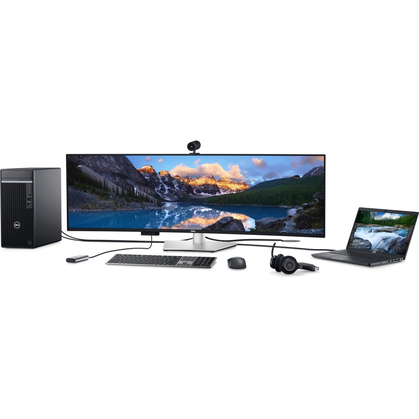 Dell UltraSharp U4924DW 49" Dual Quad HD (DQHD) Curved Screen Edge WLED LCD Monitor - 32:9
