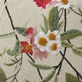 thumbnail image 5 of Mina Victory Embroidered Floral Linen Indoor Throw Pillow Cover Only Multicolor 18" x 18", 5 of 5