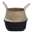 thumbnail image 1 of MasteelfCA 1 Pce Panier de Rangement Tressé en Herbe Pliant Artisanat Panier à Fleurs Tressé Portable, 1 of 8