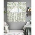 thumbnail image 5 of Sage Green Fruit Swag Valance and Tier Curtains 36'' Length Set, Vintage Plant Nature Botanical Flower Light Filtering Kitchen Curtains, Tier Curtain Valances for Bathroom/Living Room/Bedroom/Café, 5 of 6