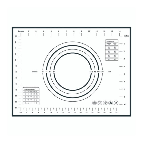 Silicone Baking Mats Nonslip Heat Resistant 230°C Easy Cleaning Food Grade Kitchen Dough Rolling Pastry Sheet