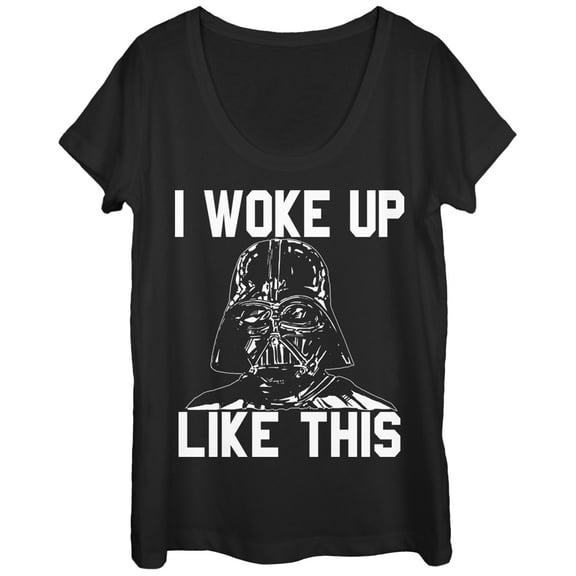 Women's Star Wars Darth Vader Woke Up Like This  Scoop Neck Black X Large