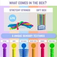 thumbnail image 3 of Juego de 6 cuerdas sensoriales elásticas BUNMO para niños, 3 of 6