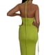 thumbnail image 3 of VISgogo mujeres sin mangas espalda descubierta Bodycon vestido Color sólido recorte cintura verano Casual fiesta vestido Club Streetwear VISgogo  moda, 3 of 5