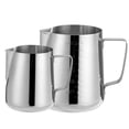 thumbnail image 4 of Taza de acero inoxidable para café con leche, boca puntiaguda engrosada y jarra de burbujas de leche graduada, taza de leche elegante, utensilios para café, 4 of 4