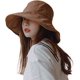 thumbnail image 1 of Sombrero de cubo de verano para mujer, sombrero de viaje plegable de ala ancha, sombrero de playa con protección UV, gorra para exteriores 100% algodón Rojo Verde, 1 of 5