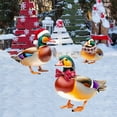 thumbnail image 2 of Christmas Chicken Outdoor Decorations, Christmas Yard Sign with Stakes, Cat Animal Garden Stakes Yard Art for Ground Yard Lawn Porch Sidewalk Xmas Winter Holiday Decorations, 2 of 7