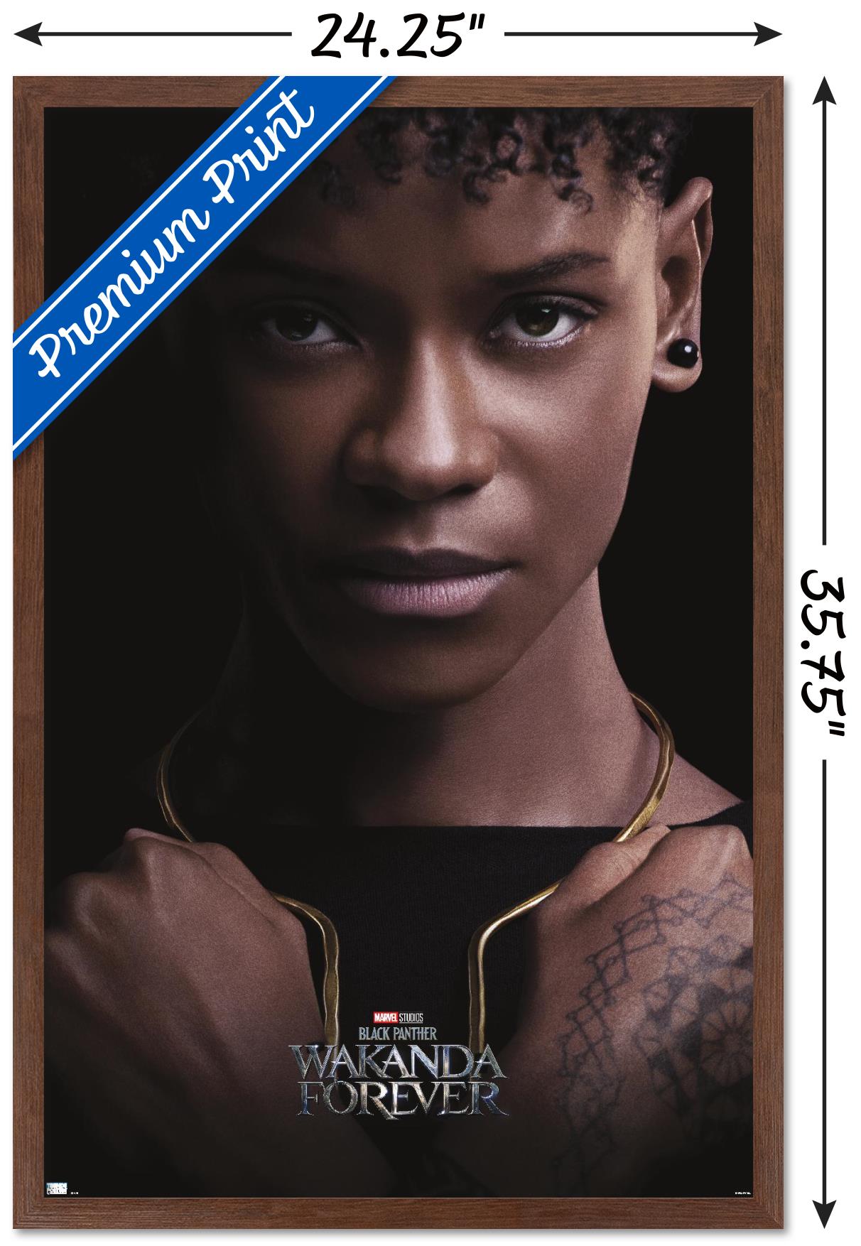 Marvel Black Panther: Wakanda Forever - Shuri One Sheet Wall Poster, 22.375" x 34" Framed
