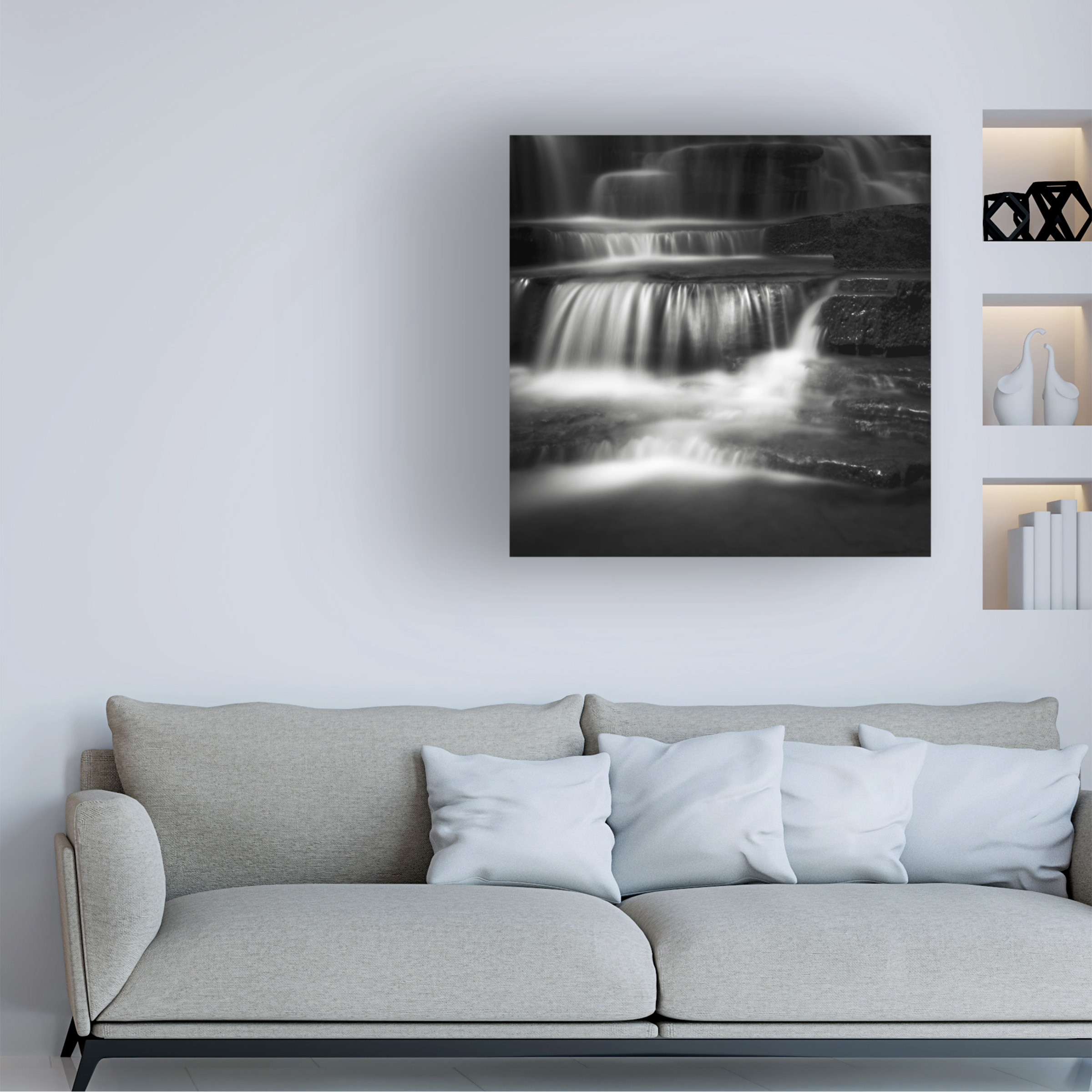 Trademark Fine Art Dave MacVicar 'Cascade' 35 x 35 (ALI0825-C3535GG)