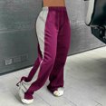 thumbnail image 5 of REORIAFEE Wide Leg Sweatpants Women Extra Large Patchwork Print Palazzo Pants Scrunch Butt Lift Tie Knot Casual Pants Lightweight Baggy Stretchy Trousers 2024 Trending Fashion Clothing, 5 of 6