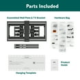 onn. Ultraslim Full Motion TV Wall Mount for 50" to 86" TVs, up to 20