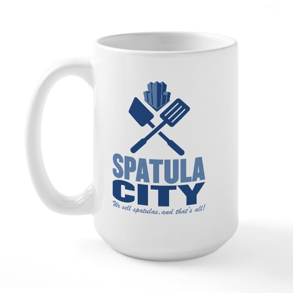 CafePress - Spatula City Large Mug - 15 oz Ceramic Large White Novelty Mug