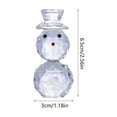 thumbnail image 3 of Virelaxpo Crystal Christmas Snowman Ornament for Home and Office Decor, Glass Snowman Figurine with Festive Details, Ideal as Holiday Gift or Tabletop Decoration, 3 of 3