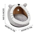 thumbnail image 2 of AZXY Covered Dog Beds,Dog Beds Under $20,Washable Dog Bed Medium,Cute Warm Small Cat Bed,Chew Proof Cotton Funny Fuzzy Pet Beds for Cats Clearance, 2 of 5