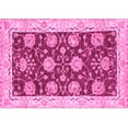 thumbnail image 1 of Ahgly Company Indoor Rectangle Abstract Pink Modern Area Rugs, 7' x 10', 1 of 4