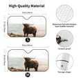 thumbnail image 5 of Yiaed Yak Print Car Windshield Sunshade Front Auto Car Front Window Sun Shade Foldable Sun Visor Shield Cover Auto Accessories for Sedan SUV Truck-Medium, 5 of 5