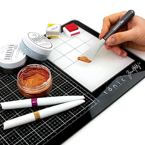 Tim Holtz Travel Glass Media Mat 10.25"X15.5"-