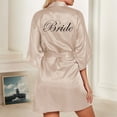 thumbnail image 2 of Womens Pajamas Set Ladies Pajamas Women's Wedding Party Team Bride Robe Letters Kimono Satin Pyjamas Bridesmaid Bathrobe, 2 of 8