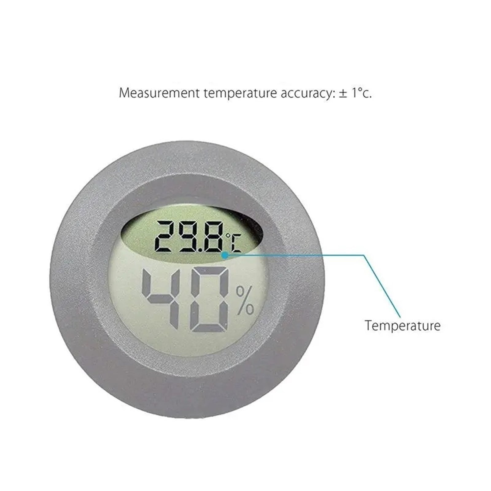 15pcs Hygrometer Thermometer Digital LCD Monitor Humidity Meter Gauge for Humidifiers Dehumidifiers