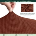 thumbnail image 3 of CHUN YI 1 Piece Cushion Cover Spandex Stretch Textured Grid Box Cushion Seat Slipcover, 3 of 6
