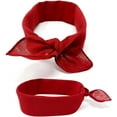 thumbnail image 4 of 12Pcs Bandanas 100% Cotton Double Sided Paisley Print Head Wrap Scarf Headband Solid Red, 4 of 5