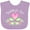 Lavender, variant on Inktastic Daddy's Girl Heart Flowers Girls Baby Bib