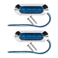 thumbnail image 4 of DYNWAVECA 2 Pieces Truck Side Marker Lights 4LED Premium Durability Easy to Install Waterproof Replacement Indicator Lights Accessories Blue, 4 of 10