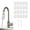 20PCS White A12, variant on High Density Faucet Filter,Splash Guard Pouch Set, Fine Fiber Mesh Sediment Trap for Standard Kitchen Faucet Taps