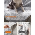thumbnail image 5 of FEANDREA Manta para Perros, Repelente al Agua, Manta Larga de Felpa para Perros Medianos y Grandes, Gatos, Protección de Sofá, 152 x 127 cm, Reversible Gris Ombré PPB006G01, 5 of 5