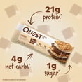 thumbnail image 2 of Chocolate Chip Dough Cookie Protein Bars, 21g Protein, 1g Sugar, 4g Net Carb, Gluten Free, Keto Friendy, 12 Count, 2 of 5